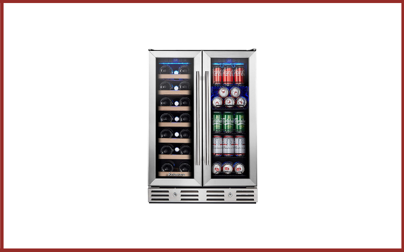 Kalamera KRC-150CB 24” Beverage and Wine Cooler Dual Zone Built-in and Freestanding with Stainless Steel Door Review