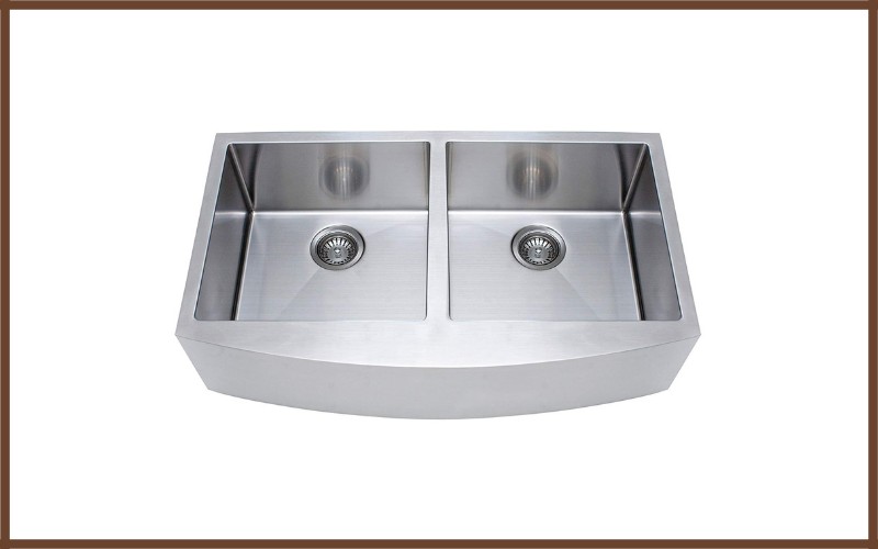 Franke Kinetic 33 Inch Apron Front Farmhouse Double Bowl Kitchen Sink Stainless Steel Review