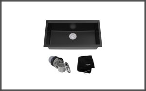 Kraus Kgu 413b 31 Inch Undermount Single Bowl Black Onyx Granite Kitchen Sink Review