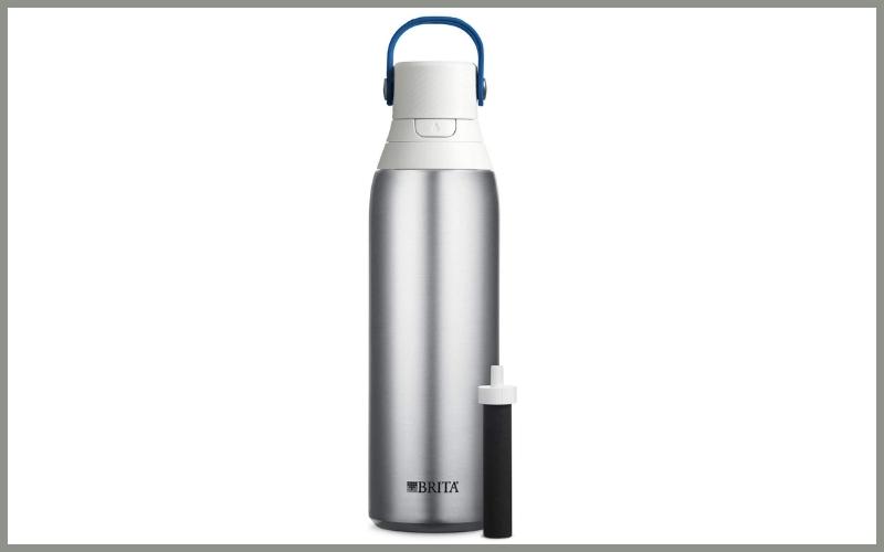 Brita Stainless Steel Water Filter Bottle 20 oz_Best Filtered Water Bottle Review
