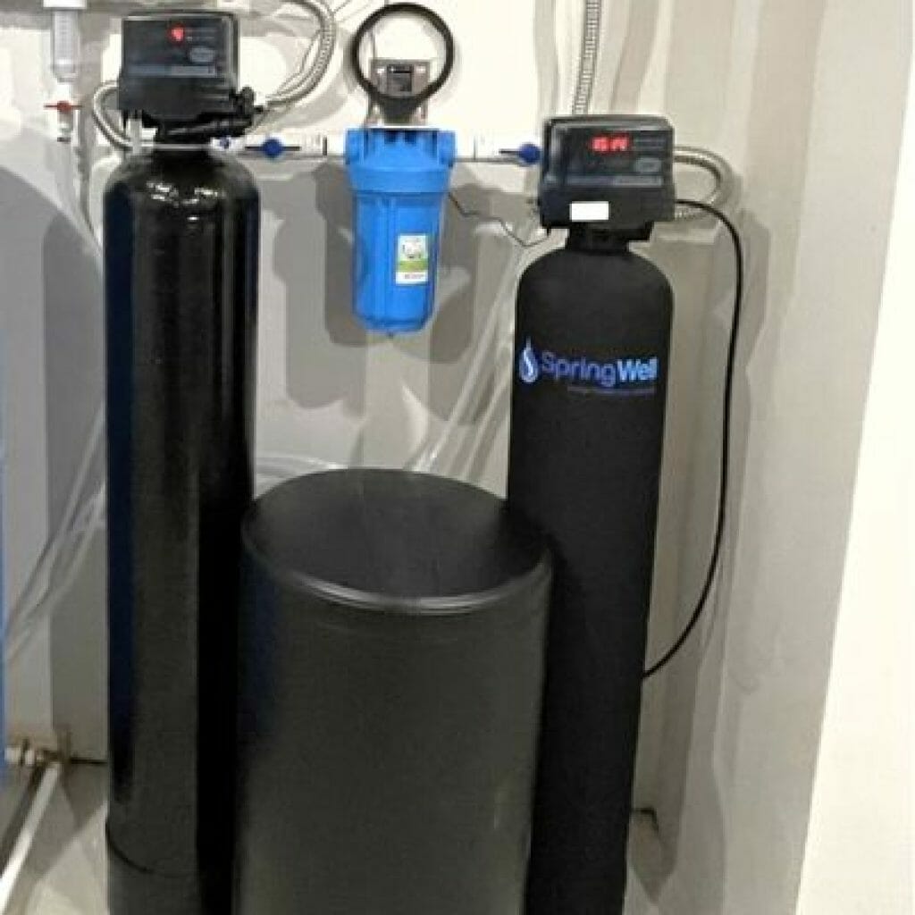 SpringWell Well Water Filter And Salt Based Softener Combo System