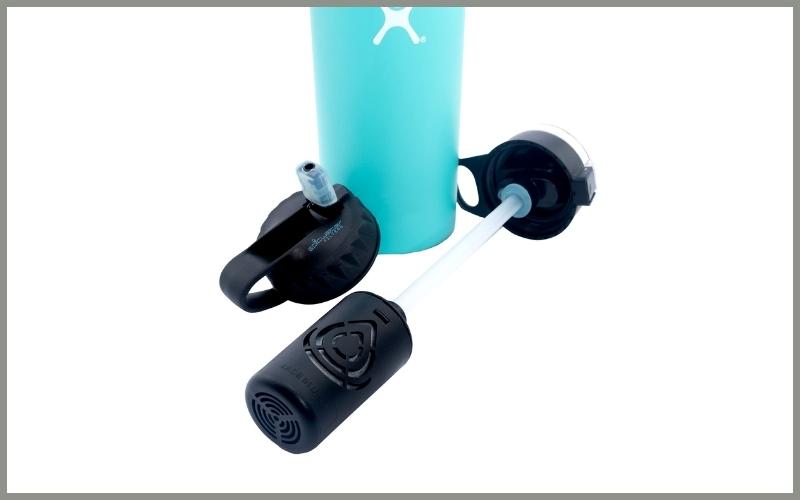 The Answer Hydro Flask Compatible Water Bottle Filter System_Filter Straw Lid for Hydro Flask Bottles_Best Filtered Water Bottle Review