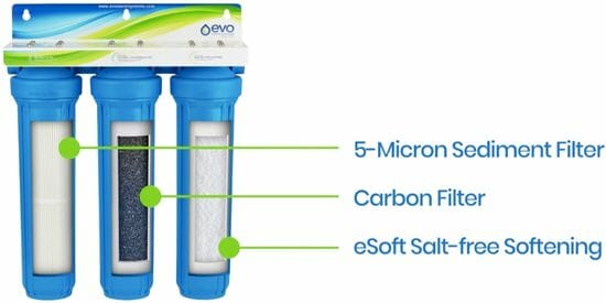 EVO Water Systems E-3000 Review_Water Filter and Softener Combo Filtration Diagram
