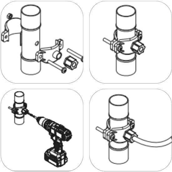 Reverse Osmosis System Installation Diagram_Drain Line Install