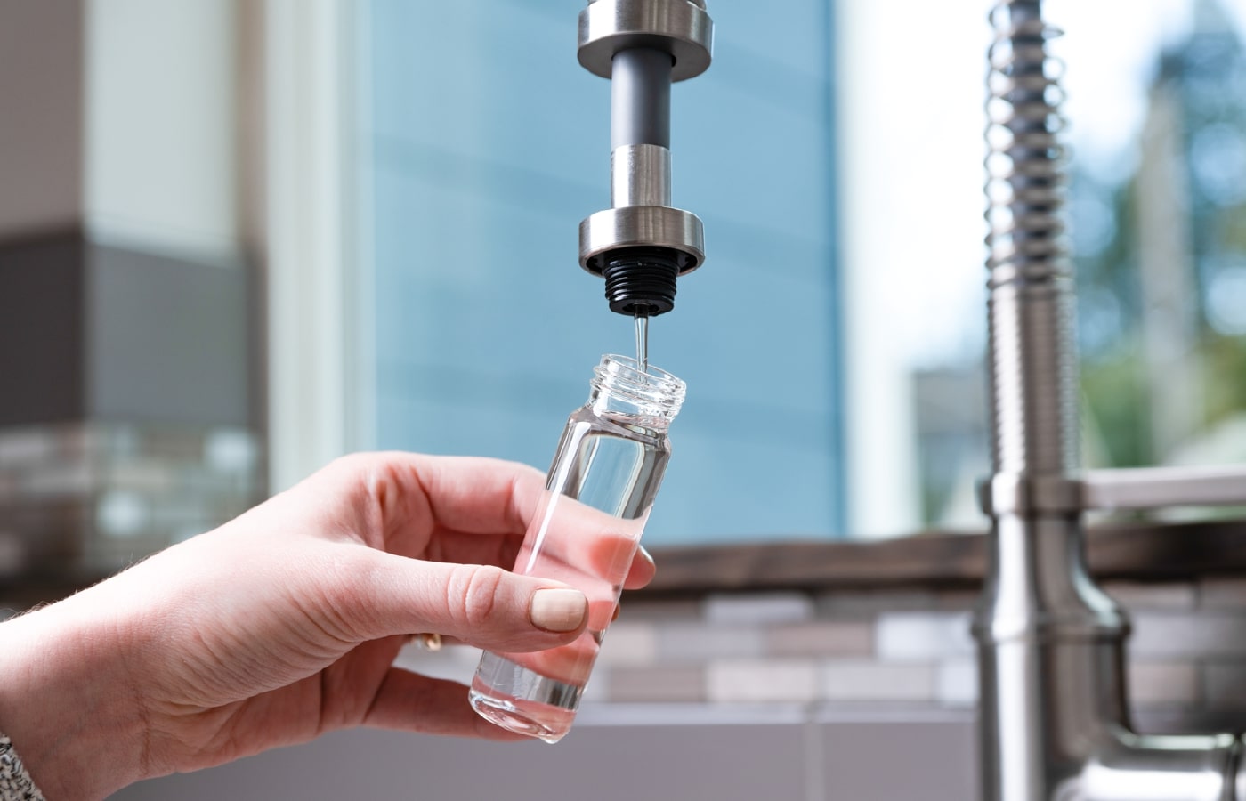 Tap Score water test sampling process