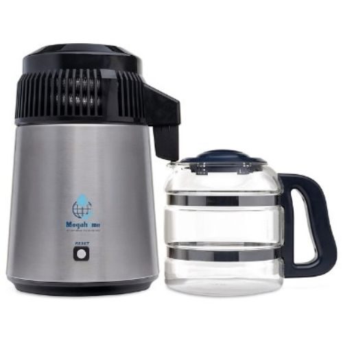 The Megahome is UL Safety Certified and comes with activated charcoal filters for the purest water.