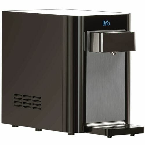 This sleek countertop water cooler is equipped with a self-cleaning UV light that disinfects the dispenser so you never have to clean the unit.