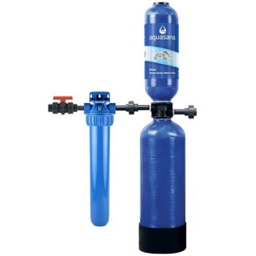 This high-performance water filtration system reduces chlorine and more for up to 1,000,000 gallons and you don't have to break the bank to purchase it.